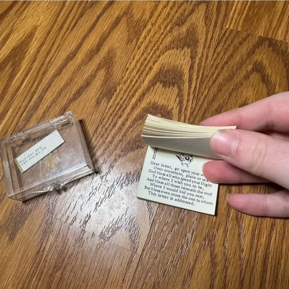 VTG Bolind Inc Boulder CO Dear Letter Mini Notes Original Plastic Case Ephemera